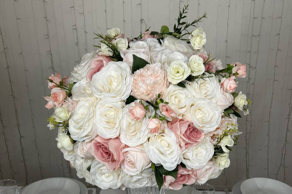 Boule de fleur multicolore