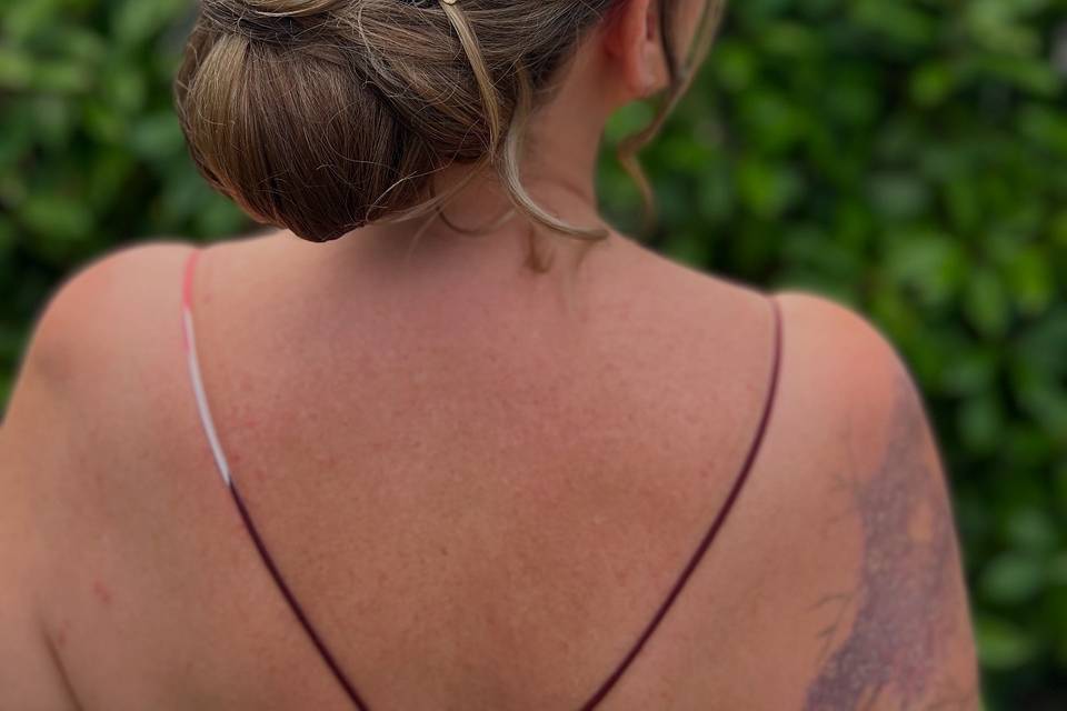 Chignon bas bohème