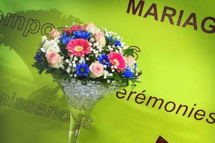 Bouquet de mariée rond