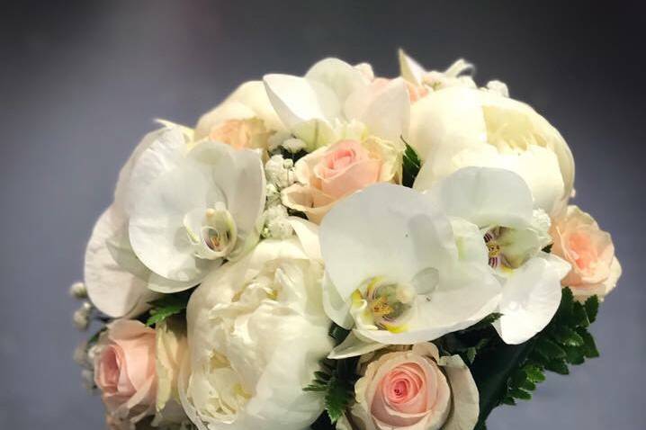 Bouquet de mariée orchidées