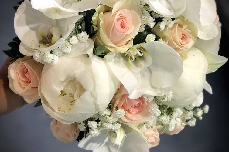 Bouquet de mariée orchidées