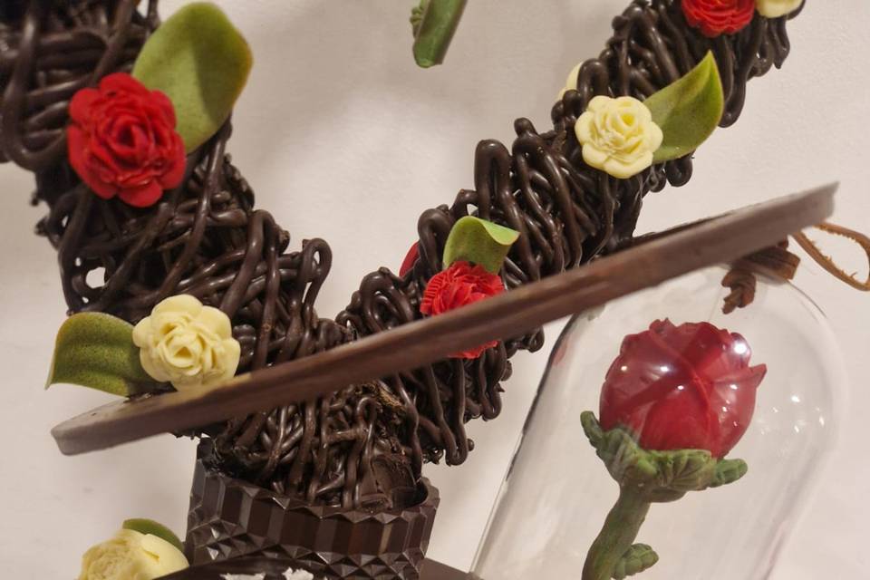 Sculpture mariage romantique