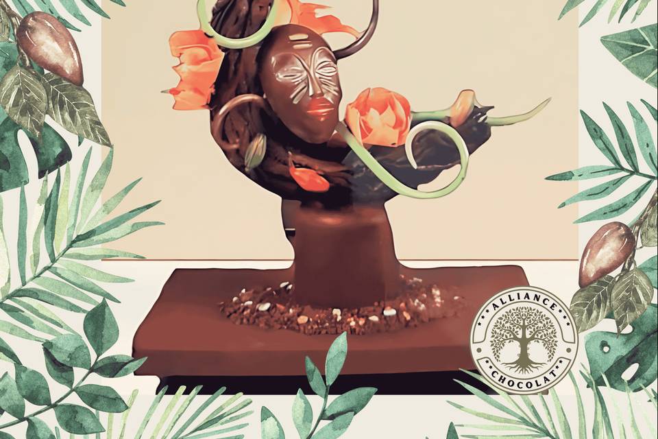 Sculpture mariage afrique
