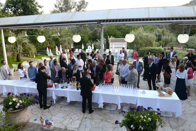 Cocktail sur la terrasse