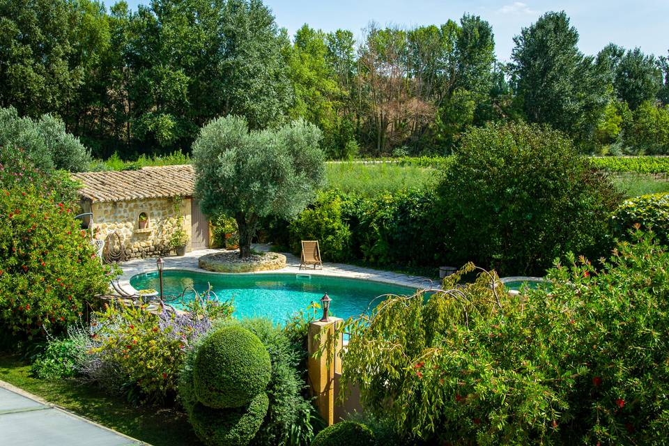 La piscine dans son écrin