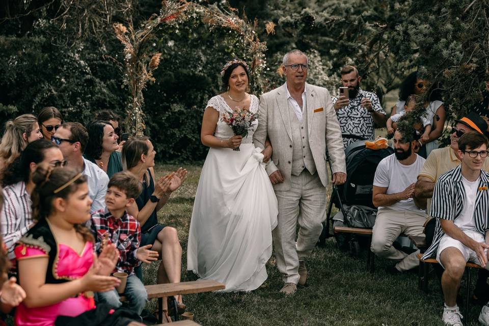 Arrivée de la mariée