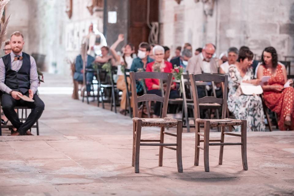 Attente des mariés