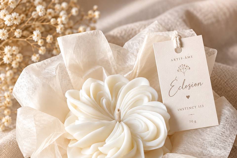 Éclosion – Bougie fleur parfum