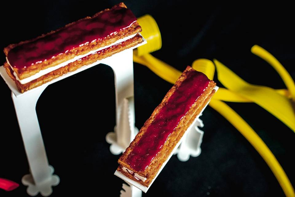 Mille feuille framboise vanill