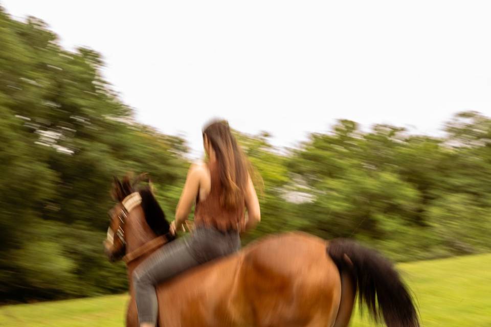 Shooting photo cavalière