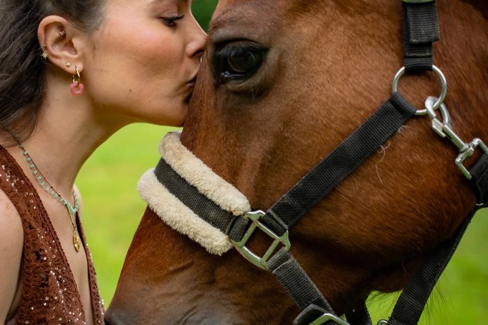 Shooting photo cavalière