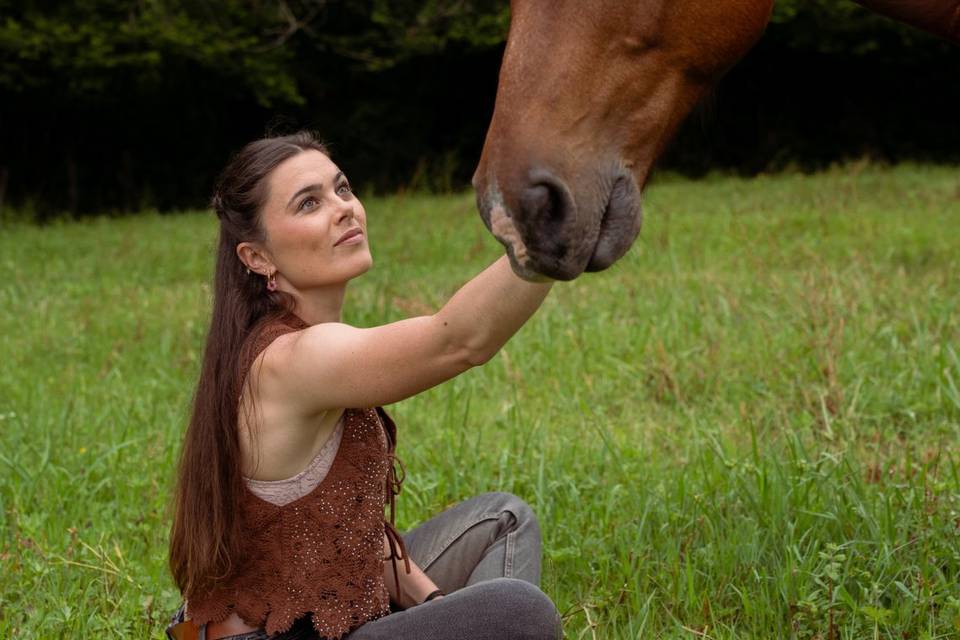 Shooting photo cavalière