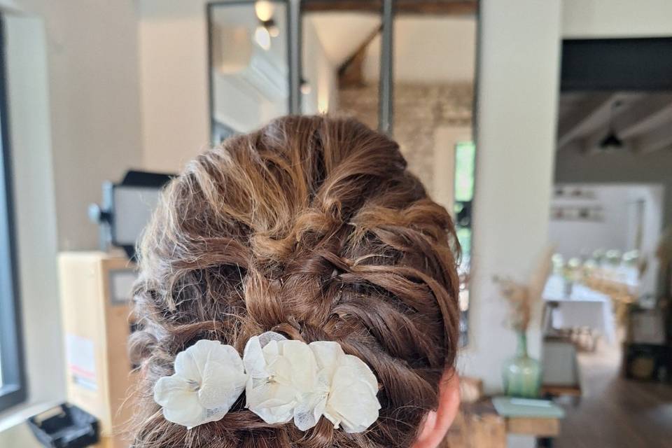 Chignon bas & tresse