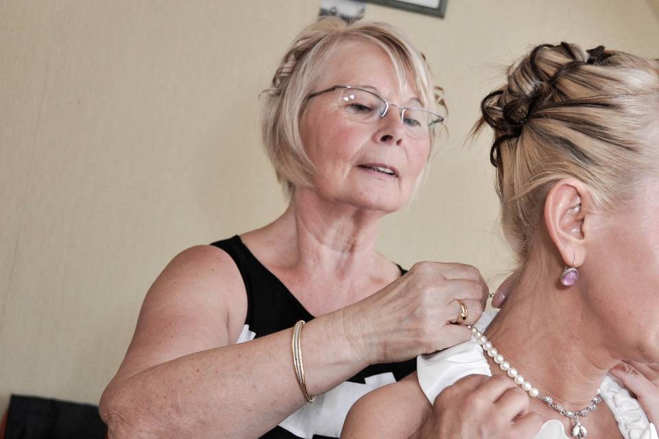 La mariée et sa maman