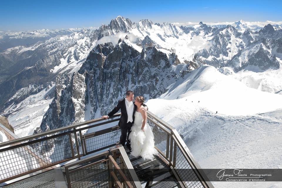 Couple Aiguille du midi