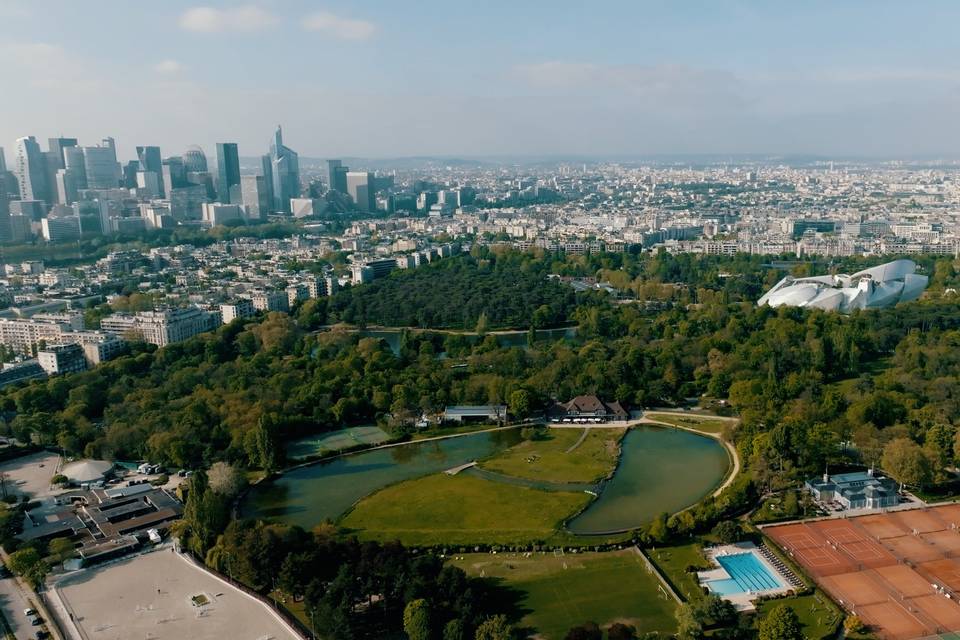 Drone vue du domaine à Paris
