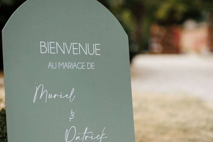 Panneau bienvenue