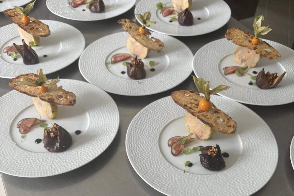 Foie gras mi cuit et figues