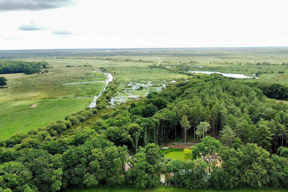 Le Domaine de Pan vue de Haut