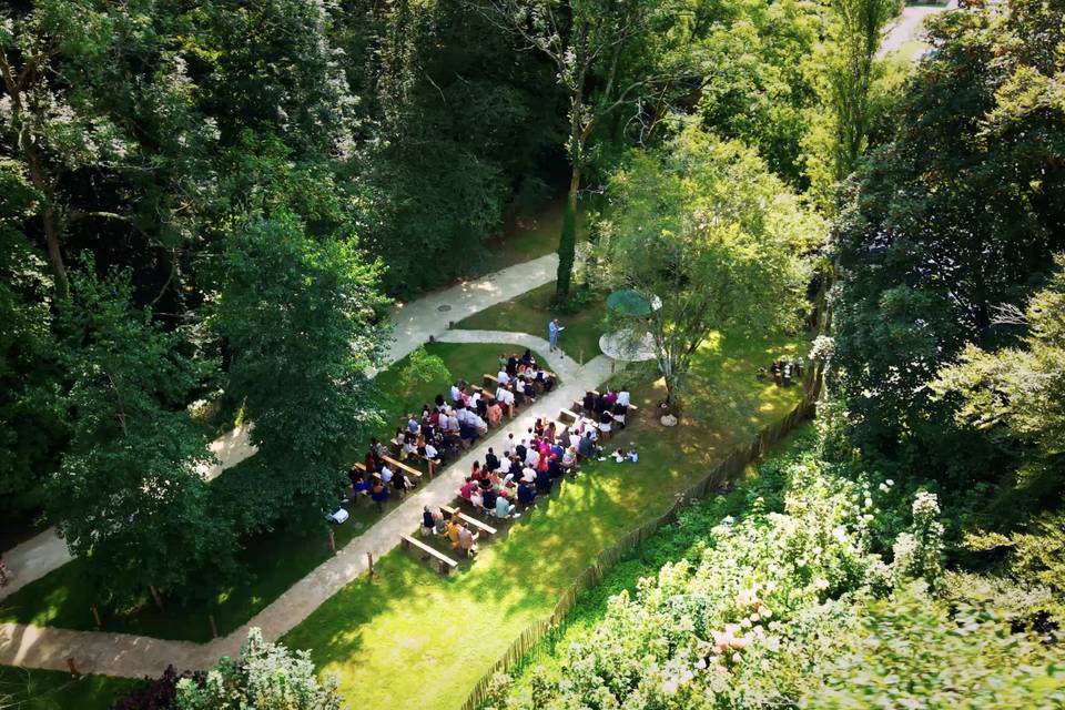 Cérémonie en Drone