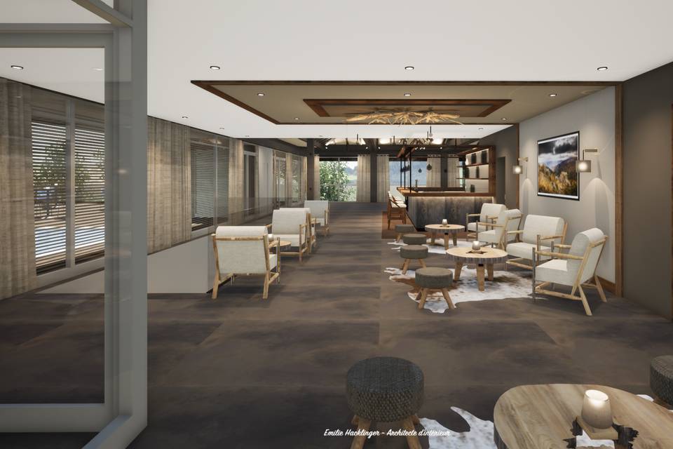 Espace lounge - projet 3D