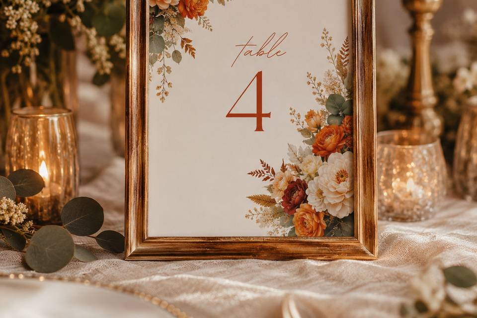 Mariage M&C - Numéro table