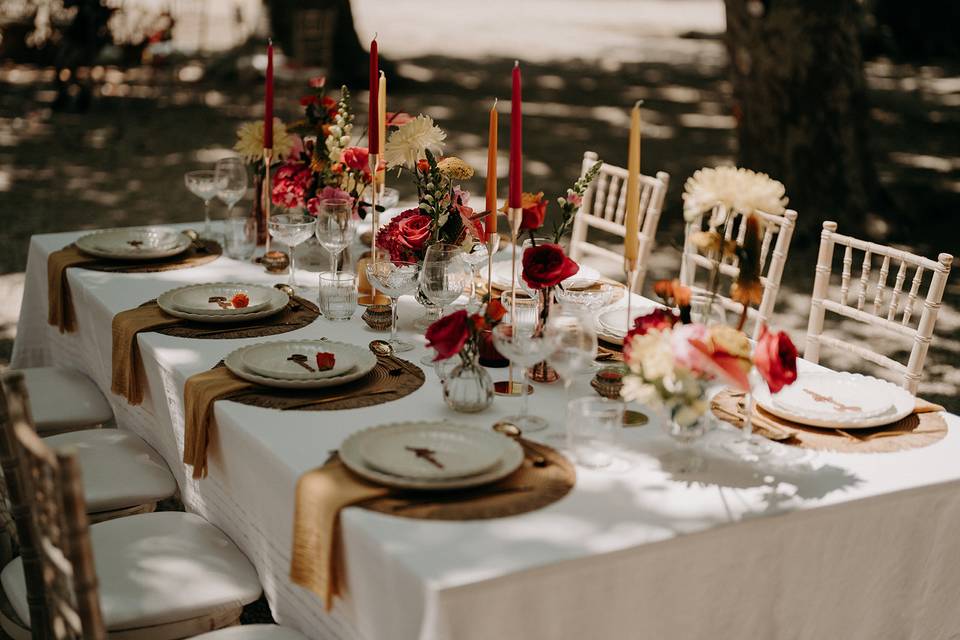 Colibri wedding table