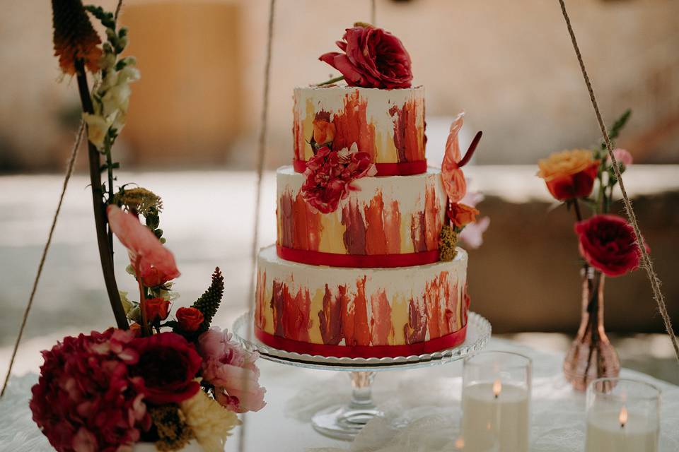 Wedding cake theme catalan