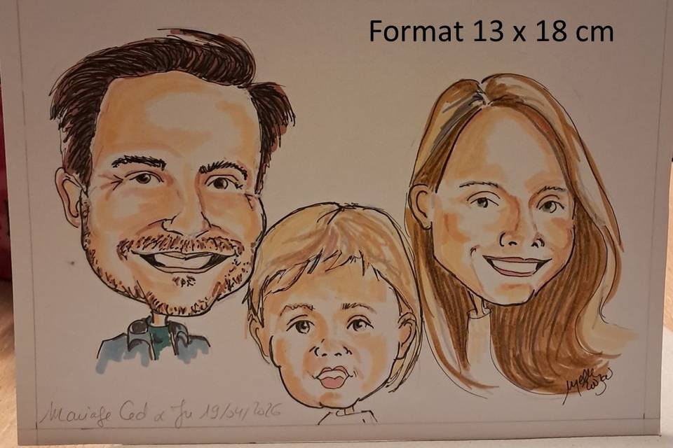 Mini portrait remerciement