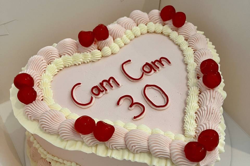 Gâteau en forme de coeur