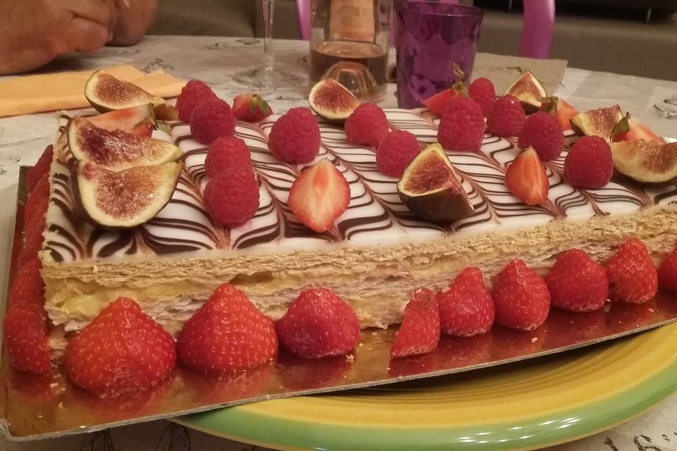 Mille feuilles au fraises