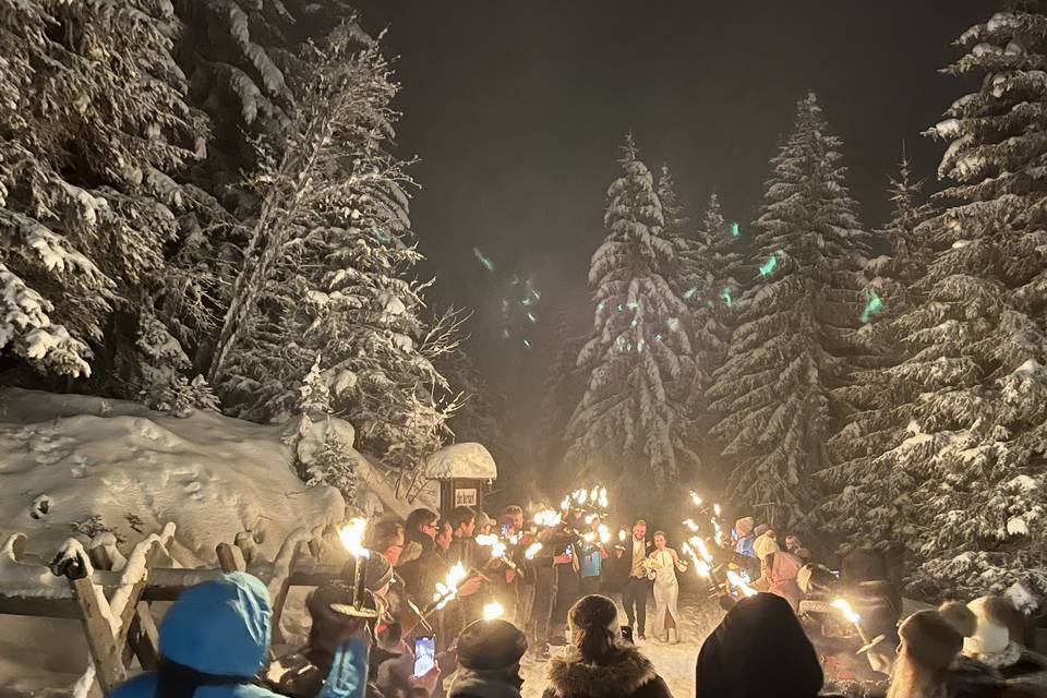 Mariage d' Hiver en Savoie