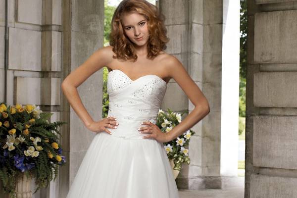 Courte robe de mariage