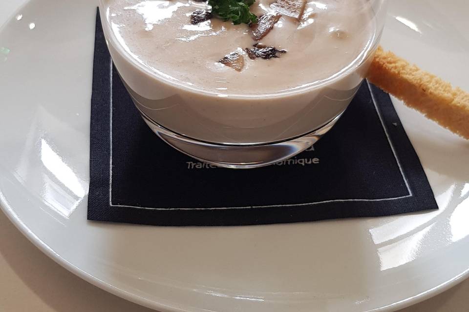 Lait de cèpes et foie gras