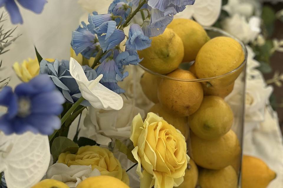 Thème bleu et citron