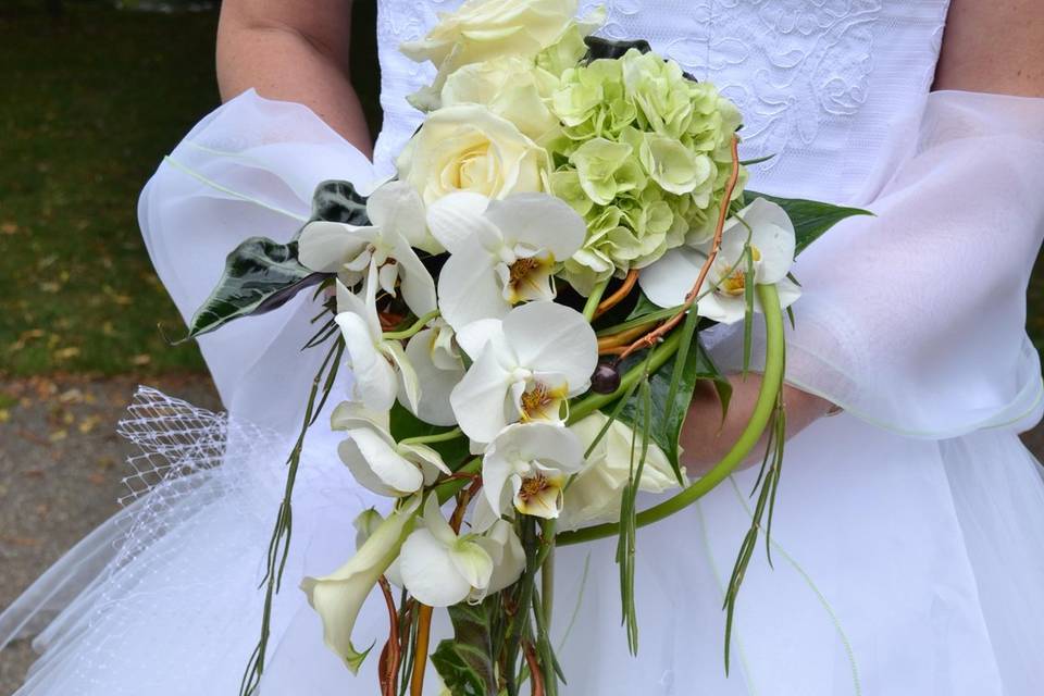 Bouquet de Mariée retombant