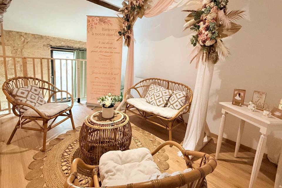 Salon rotin