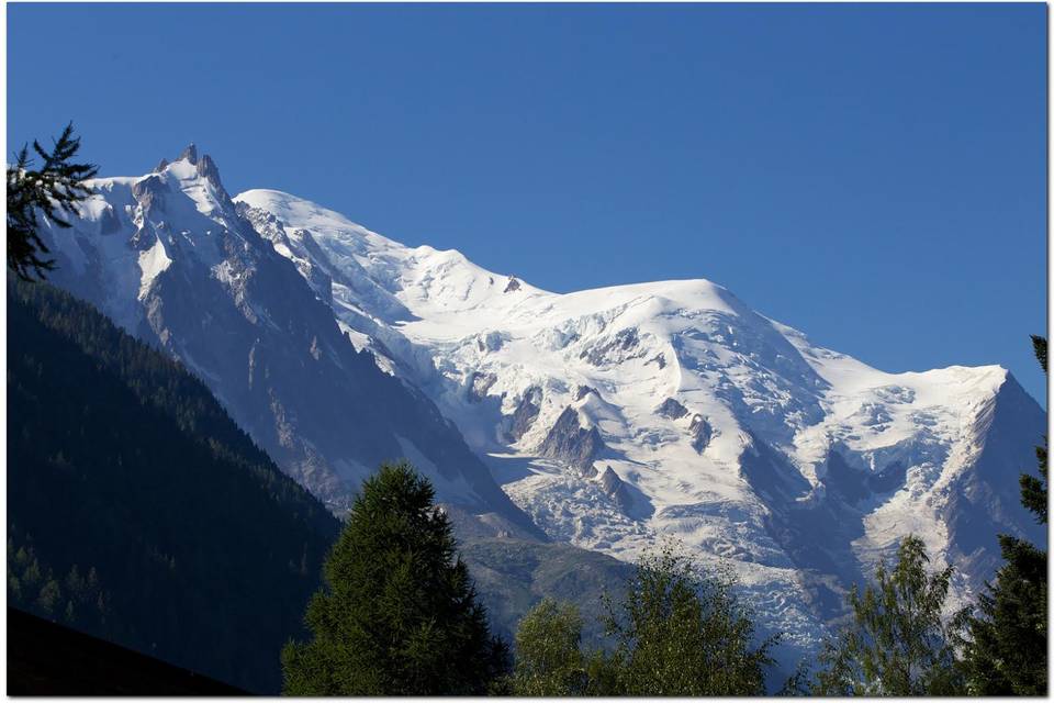 Vue sur le massif du Mont-Blanc