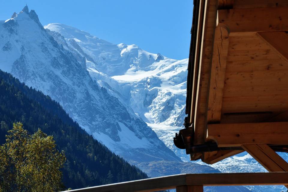 Le Mont-Blanc vu du terre