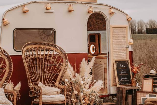 Un décor extérieur caravane