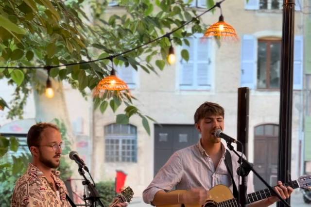 Live acoustique duo extérieur