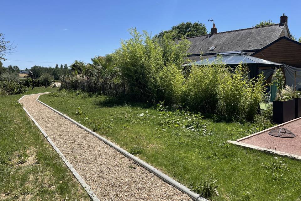 Promenade derrière gîte