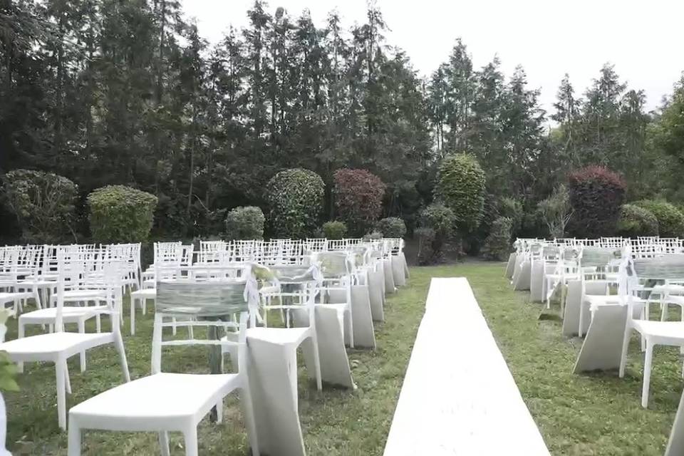 Allée cérémonie extérieure