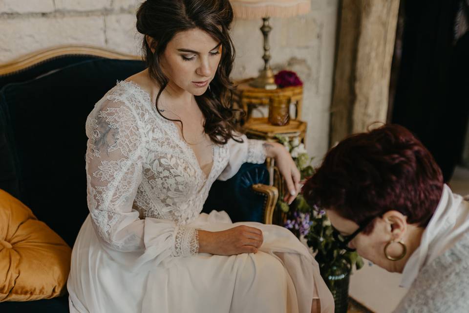 Essayage robe de mariée