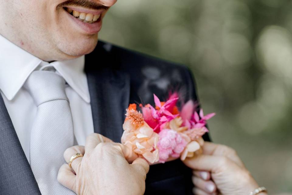Pochette de fleurs séchées