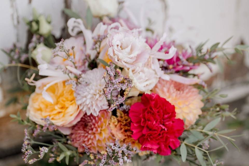 Bouquet de fleurs séchées