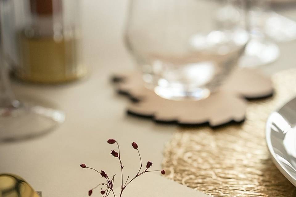 Menu avec cachet de cire
