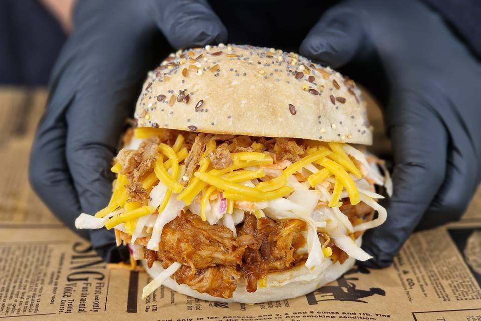Bun's effiloché bbq