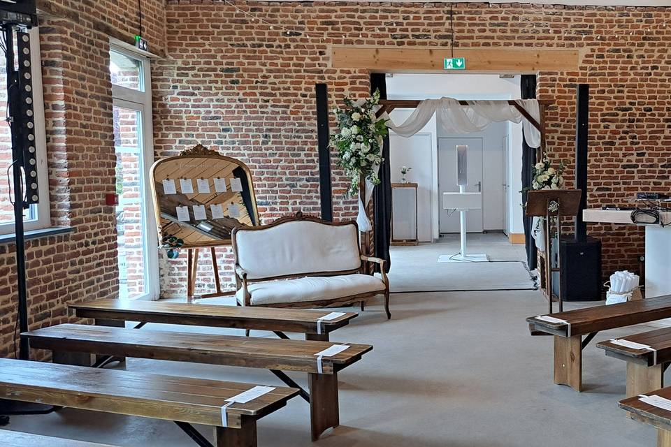 Cérémonie en intérieur