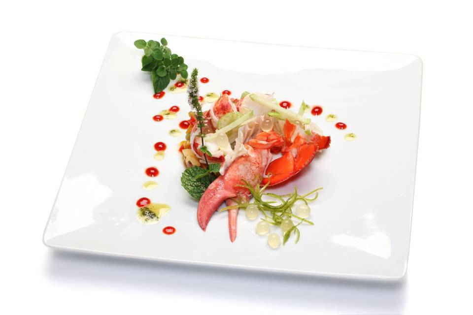 Ravioles au dés de homard